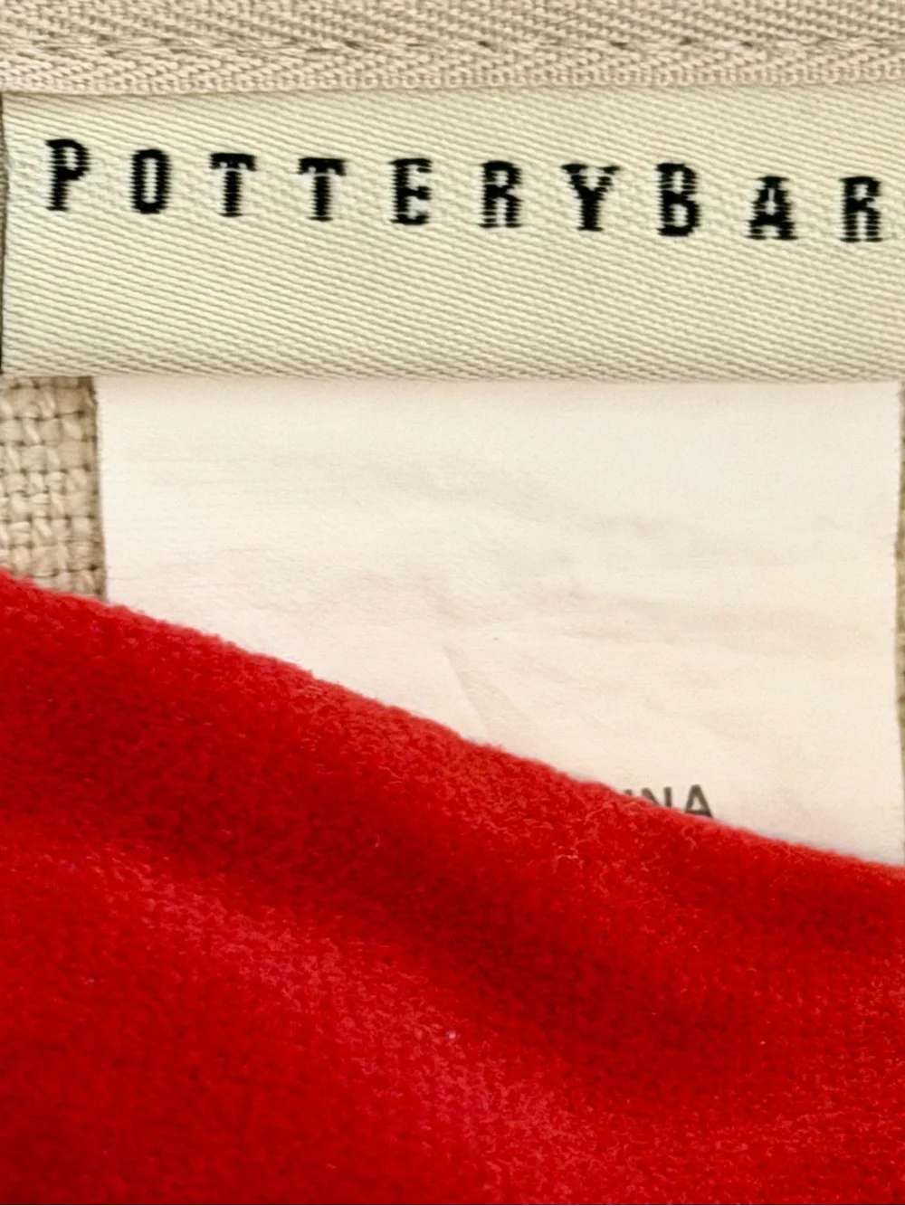 Two Pottery Barn Red Icon Velvet and Linen Pillow Covers 2008